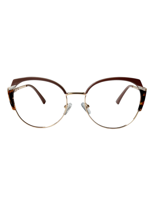 Montura Lentes Formulados- Mobe Nude Gold Print